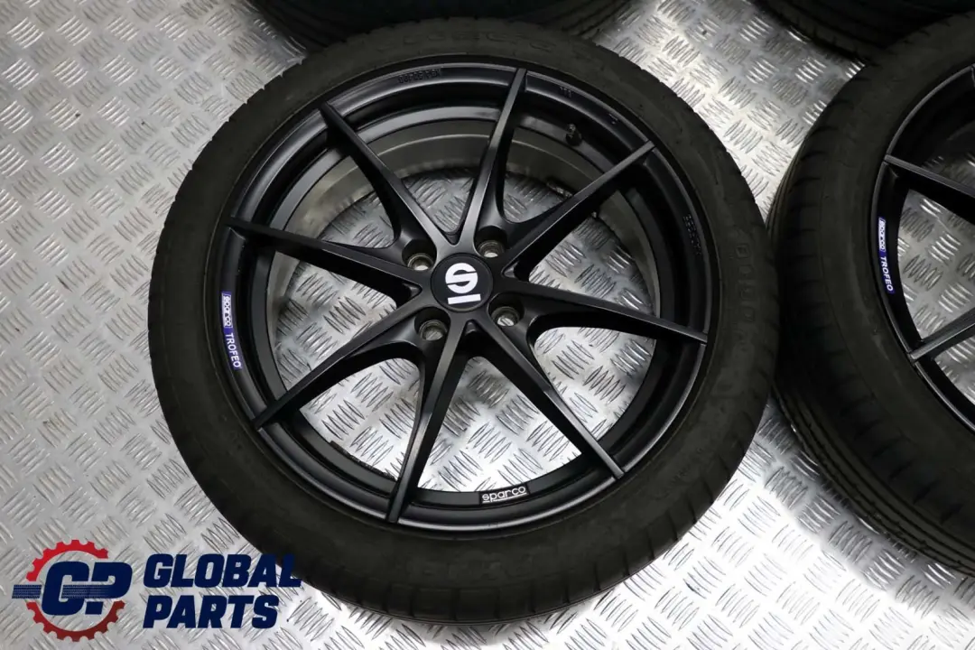 Complete Set 4x Wheel with Tyres 17" 7J OZ Sparco VIA to BMW MINI Cooper R50 R56 with Part number BMW MINI Cooper R50 R56 Complete Set 4x Wheel with Tyres 17" 7J OZ Sparco VIA - SKU SET R56 17 7J Sparco VIA - Part number