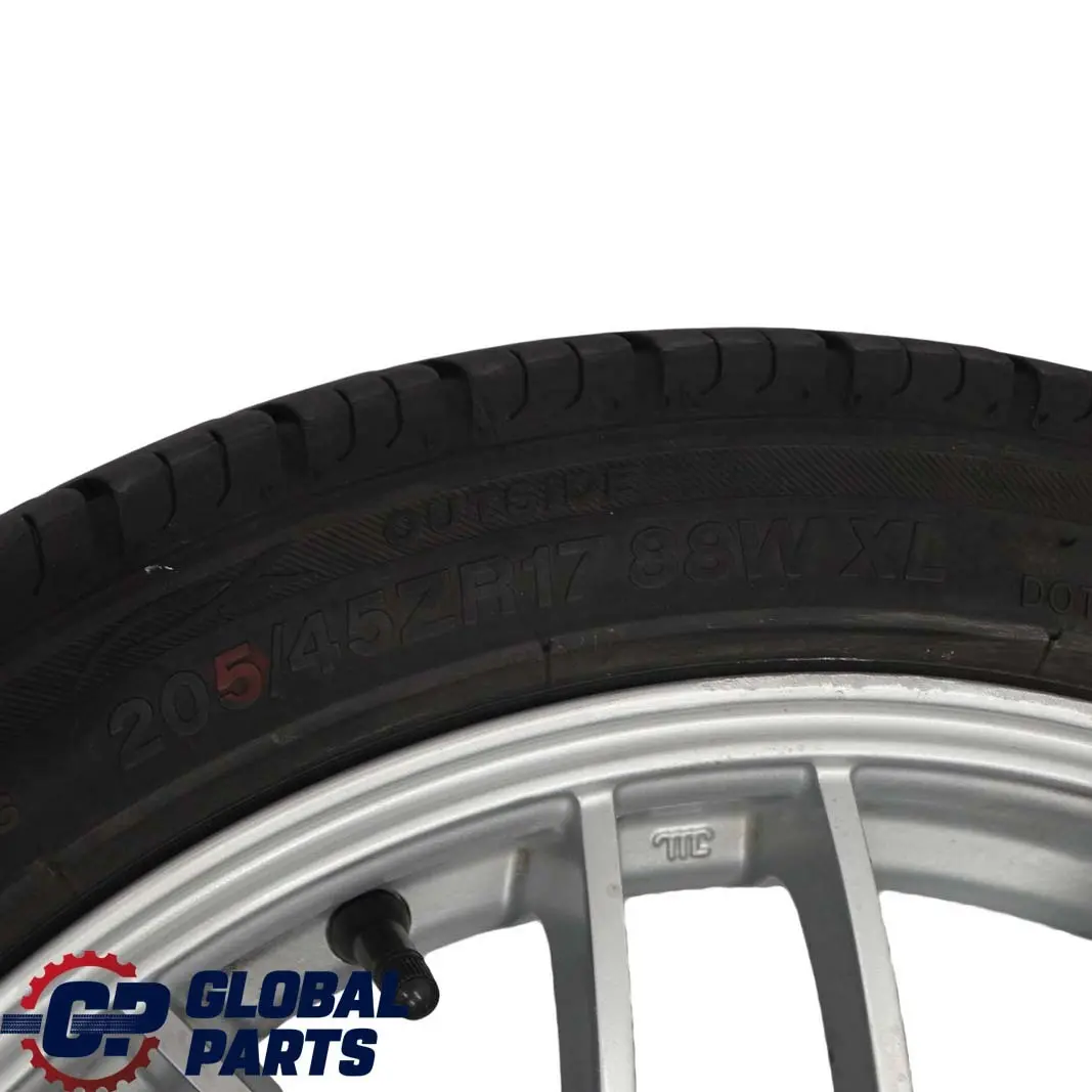 Komplettes 4x Rad Alu Felge Felgen Reifen 17" 7J Calibre VIA für Mini Cooper R50 R56 mit Teilenummer Mini Cooper R50 R56 Komplettes 4x Rad Alu Felge Felgen Reifen 17" 7J Calibre VIA - SKU SET R56 17 7J VIA-1 - Teilenummer