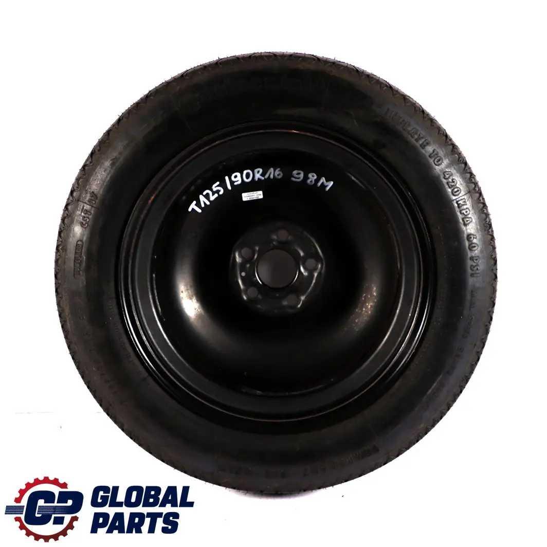 Spare Wheel Saver Steel Tyre R16 125/90 98M to Continental with Part number Continental Spare Wheel Saver Steel Tyre R16 125/90 98M - SKU T125/90R16 98M - Part number