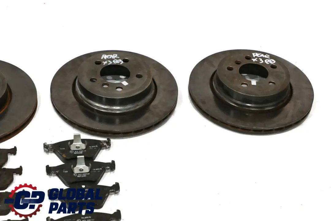Delantero Trasero Brembo Disco Freno Pastillas 325X25 320X22 para BMW X3 E83 con número de pieza X3 E83 Brembo BMW X3 E83 Delantero Trasero Brembo Disco Freno Pastillas 325X25 320X22 - SKU X3-E83-BREMBO - Número de pieza X3 E83 Brembo