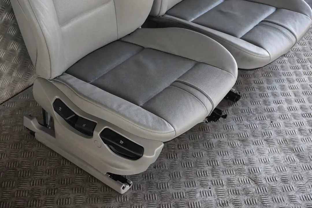 Grey Leather Front Seats Driver Passenger Side Seat to BMW X3 Series E83 with Part number X3 E83 Grey Leather Front Seats BMW X3 Series E83 Grey Leather Front Seats Driver Passenger Side Seat - SKU X3 E83 Grey Leather Front Seats - Part number X3 E83 Grey Leather Front Seats