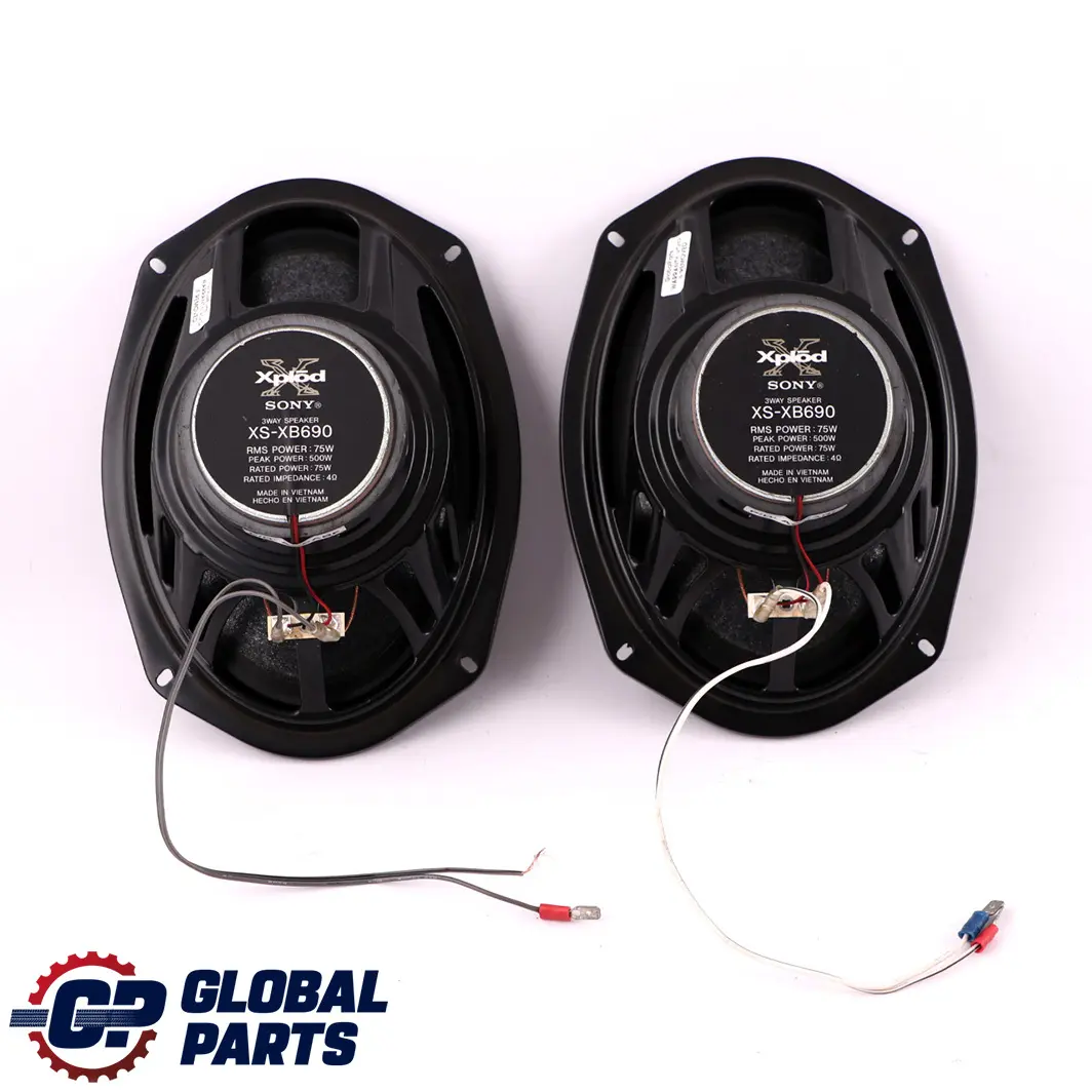 Genuine Sony Xplod Stereo 3-Way Coaxial Speaker Loudspeaker Set to with Part number XS-XB690 Genuine Sony Xplod Stereo 3-Way Coaxial Speaker Loudspeaker Set - SKU XS-XB690 - Part number XS-XB690