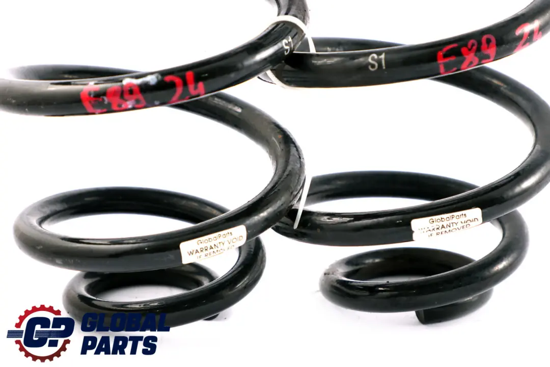 Sospensione Assale Posteriore Sinistra Destra Molla Elicoidale S1 Set per BMW Z4 E89 con numero di parte Z4 E89 S1 BMW Z4 E89 Sospensione Assale Posteriore Sinistra Destra Molla Elicoidale S1 Set - SKU Z4-E89-S1 - Numero di parte Z4 E89 S1