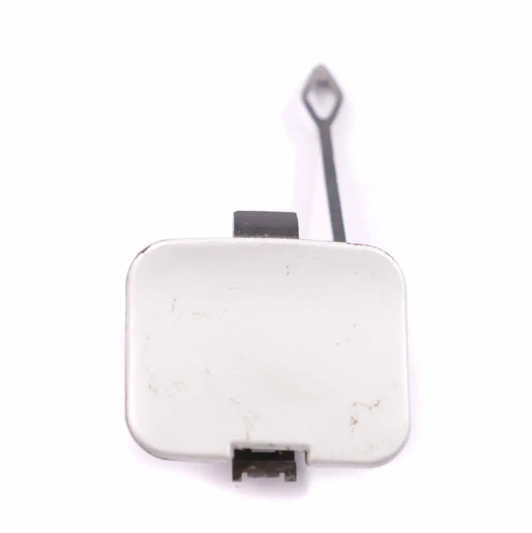 Towing Eye Hook Cover Flap Rear Bumper Titan Silver Metallic 354 8204372 to BMW E46 with Part number 0000697 BMW E46 Towing Eye Hook Cover Flap Rear Bumper Titan Silver Metallic 354 8204372 - SKU 0000697-TS - Part number 0000697