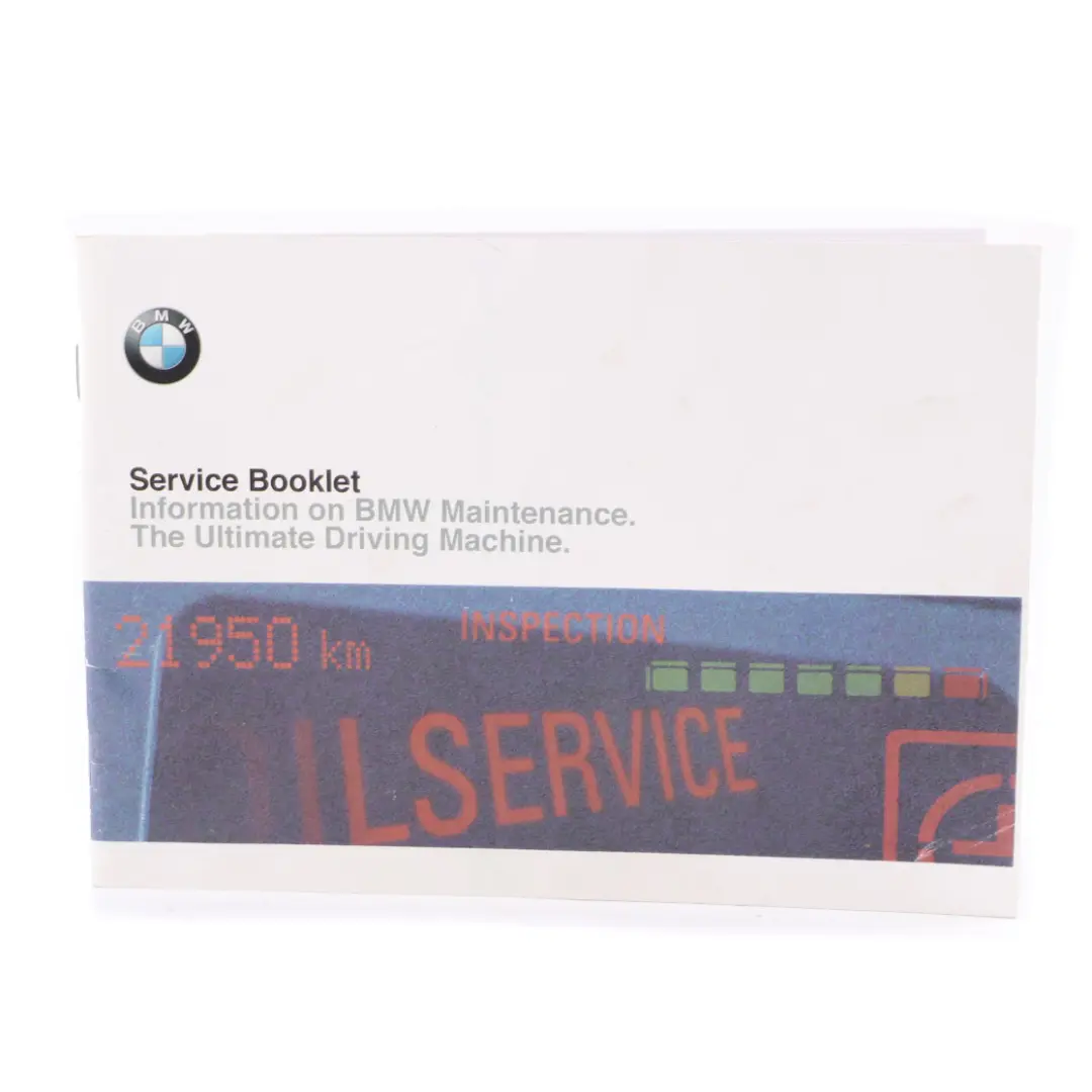Service Booklet BMW E38 E39 E46 X5 E53 Service Inspection Book to with Part number 0000974 Service Booklet BMW E38 E39 E46 X5 E53 Service Inspection Book - SKU 0000974 - Part number 0000974
