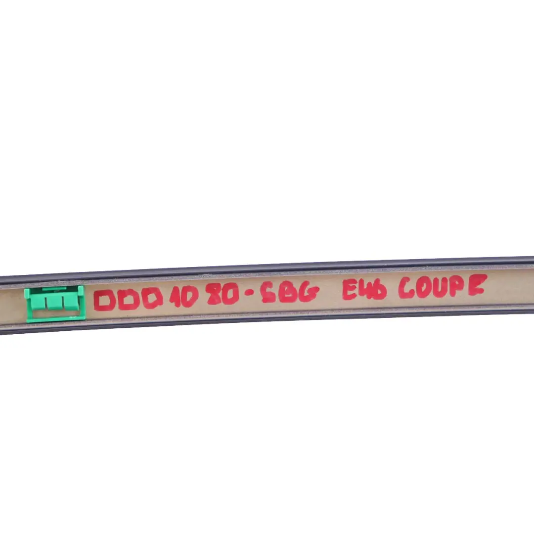 BMW E46 Coupe Right Roof Moulding Railing Gutter Rail O/S Silbergrau Silver Grey - SKU 0001080-SBG - Part number 0001080