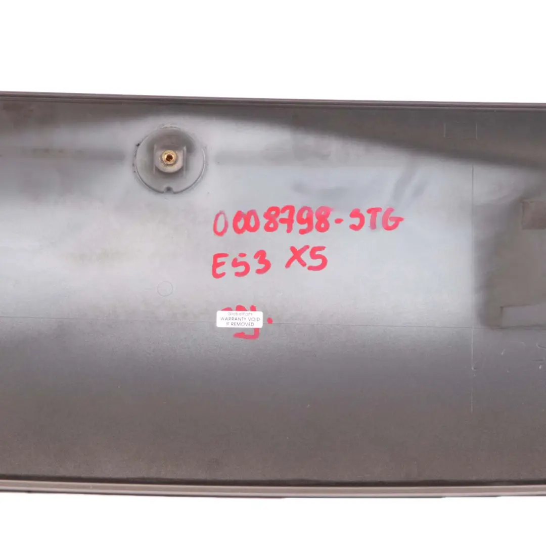 BMW X5 E53 Becquet Arrière Coffre Soufflet Stahlgrau Gris Acier Métallique 400 - SKU 0008798-STG - Numéro de pièce 0008798