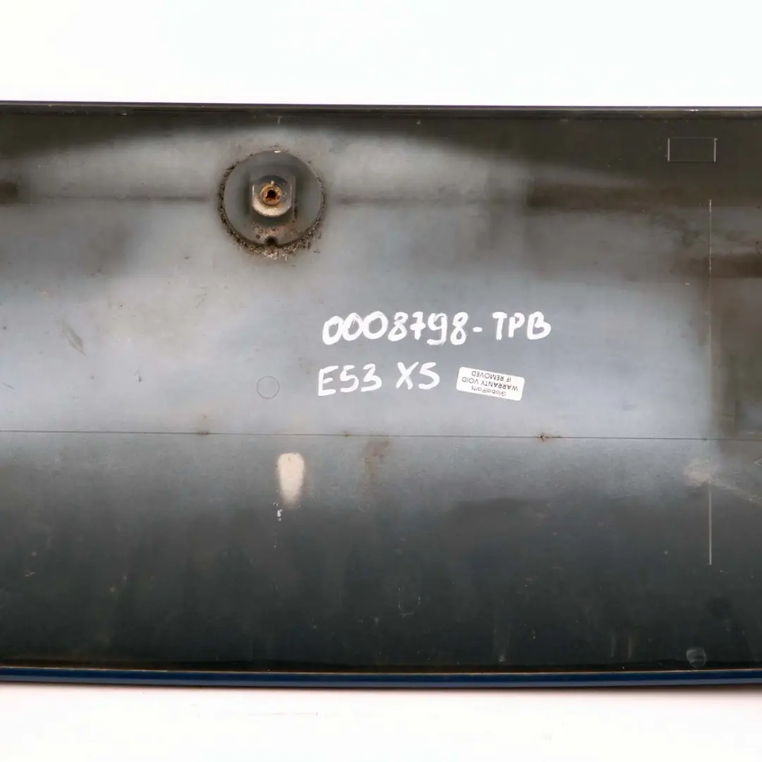 BMW X5 Series E53 Rear Spoiler Trunk Lid Boot Upper Topasblau Blue Blau Metallic - SKU 0008798-TPB - Part number 0008798