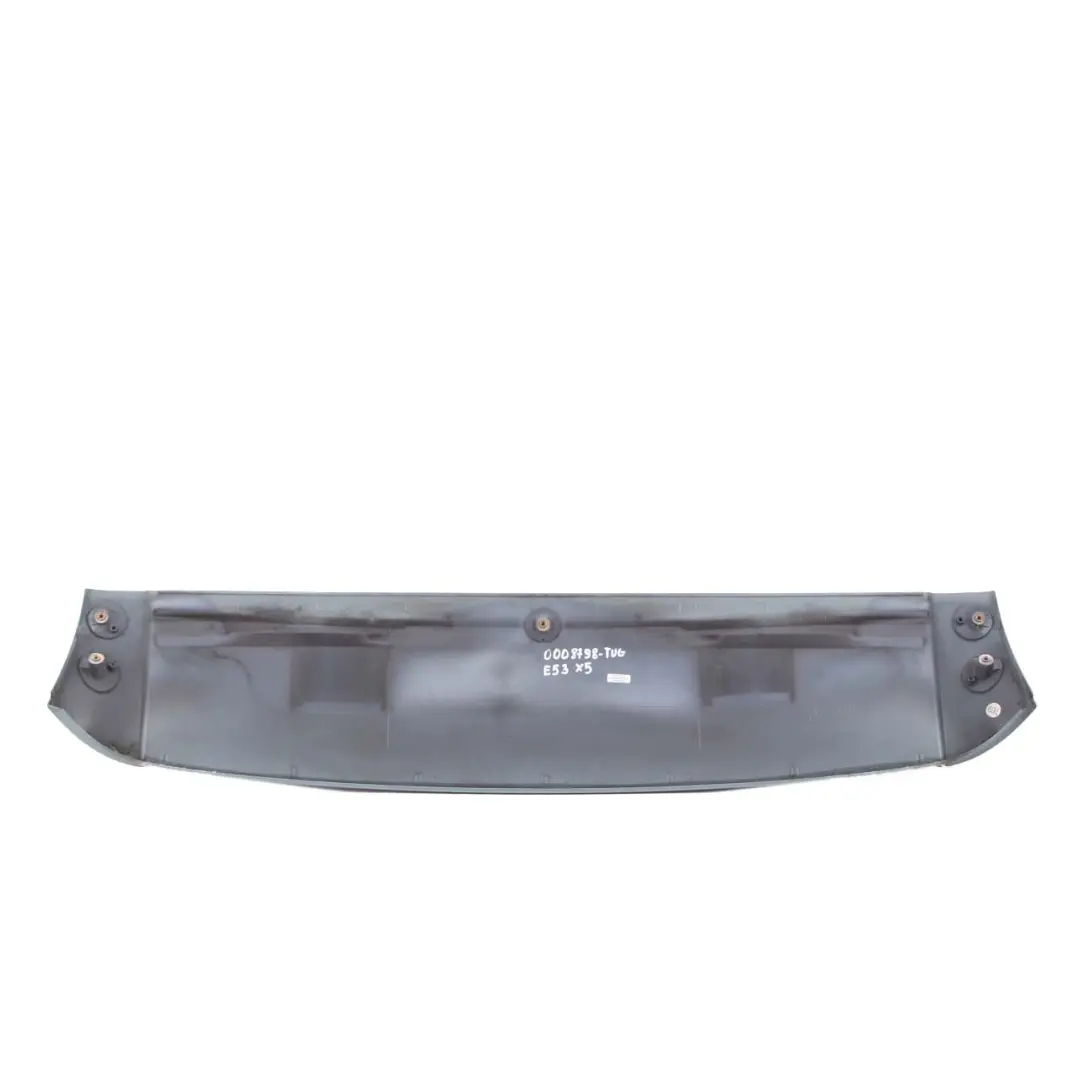 Spoiler Boot Lid Tailgate Upper Trim Türkis Grau Turquoise Grey to BMW X5 E53 Rear with Part number 0008798 BMW X5 E53 Rear Spoiler Boot Lid Tailgate Upper Trim Türkis Grau Turquoise Grey - SKU 0008798-TUG - Part number 0008798