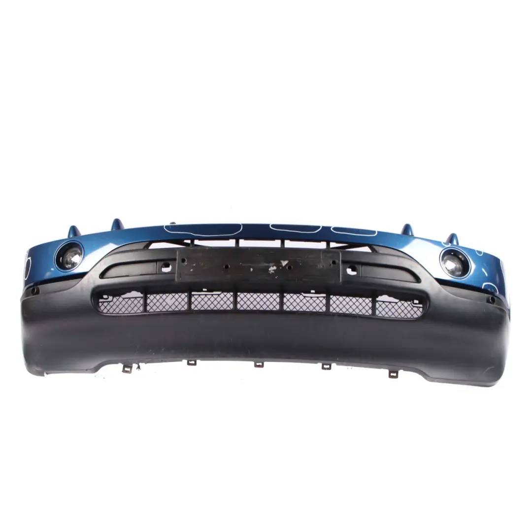 Front Bumper Panel PDC Topasblau Topaz Blue Metallic - 361 to BMW X5 E53 with Part number 0010150 BMW X5 E53 Front Bumper Panel PDC Topasblau Topaz Blue Metallic - 361 - SKU 0010150-TPB2 - Part number 0010150