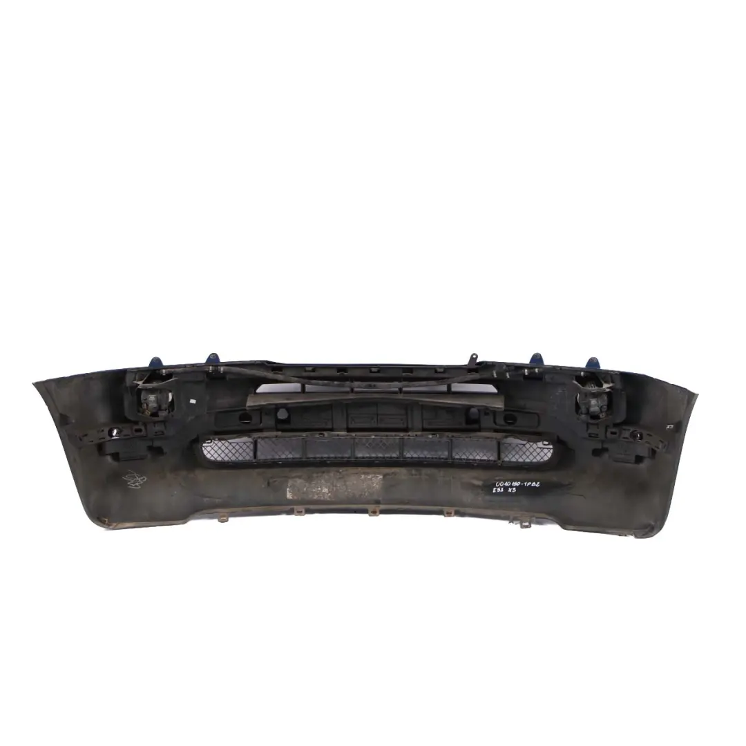 Front Bumper Panel PDC Topasblau Topaz Blue Metallic - 361 to BMW X5 E53 with Part number 0010150 BMW X5 E53 Front Bumper Panel PDC Topasblau Topaz Blue Metallic - 361 - SKU 0010150-TPB2 - Part number 0010150