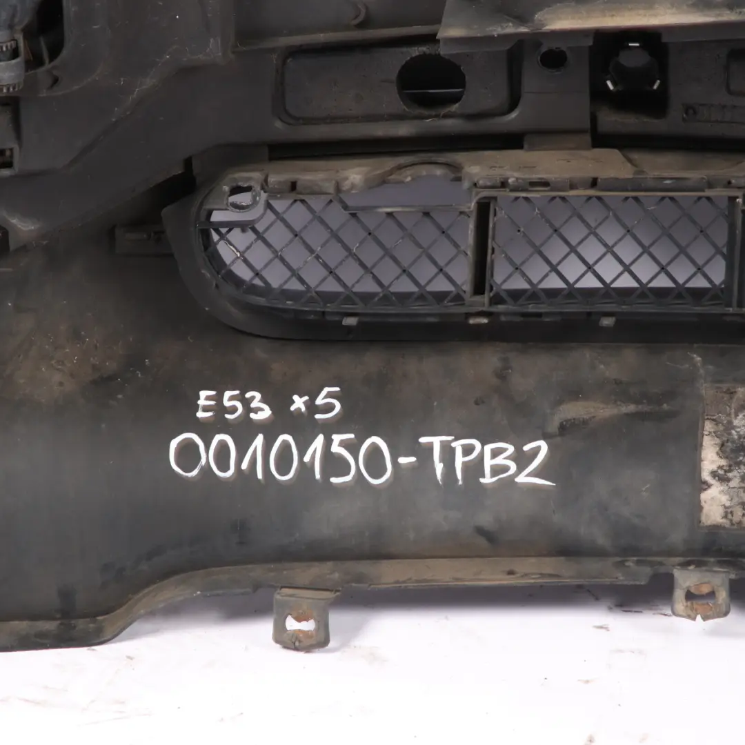 Front Bumper Panel PDC Topasblau Topaz Blue Metallic - 361 to BMW X5 E53 with Part number 0010150 BMW X5 E53 Front Bumper Panel PDC Topasblau Topaz Blue Metallic - 361 - SKU 0010150-TPB4 - Part number 0010150