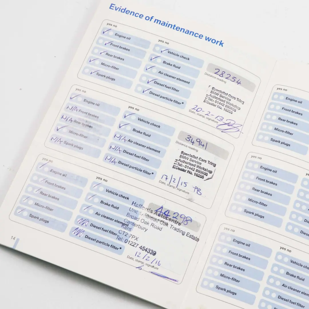Service Booklet 014100 00 to BMW 1 3 Series E87 E90 E91 with Part number 0011972 BMW 1 3 Series E87 E90 E91 Service Booklet 014100 00 - SKU 11972 - Part number 0011972