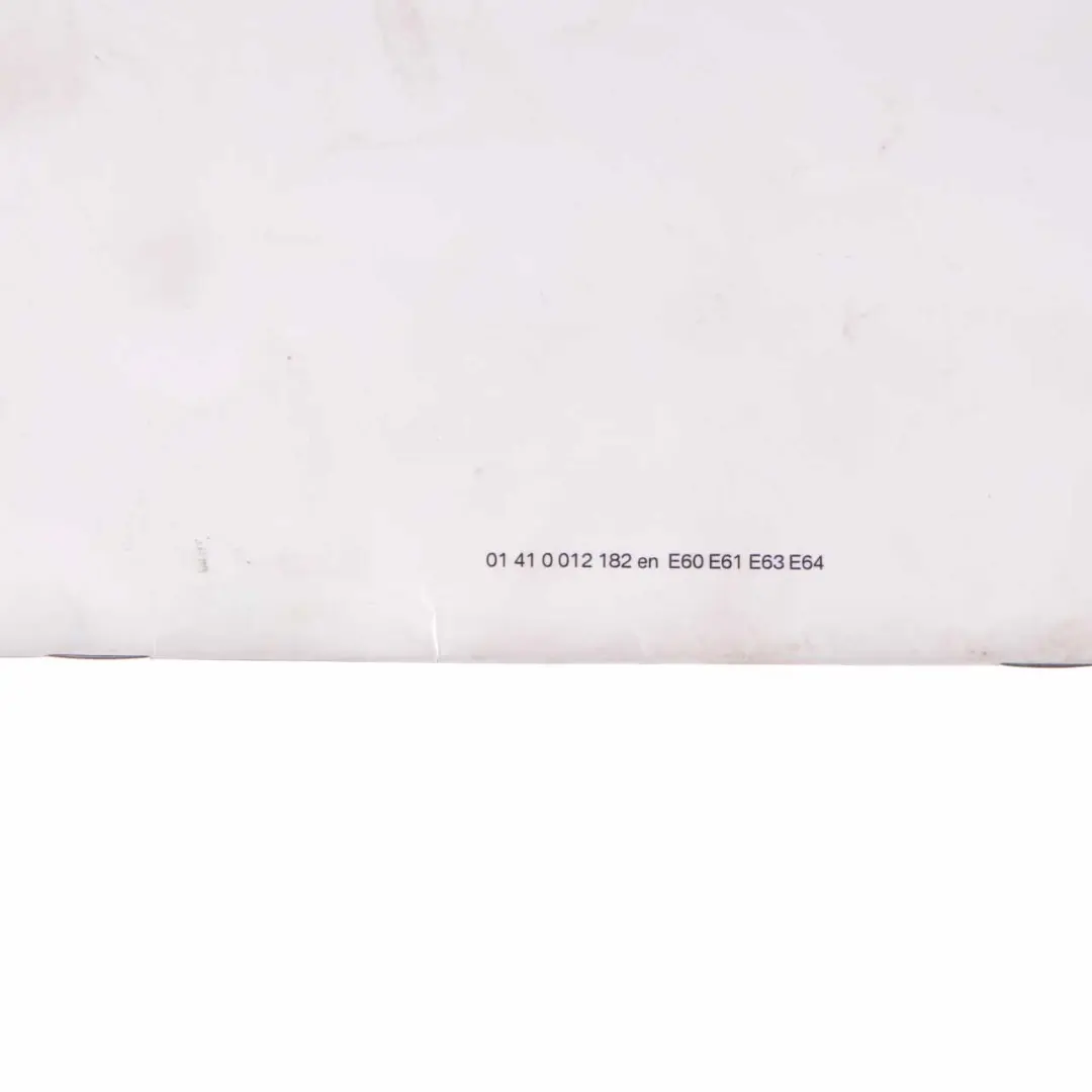  Service Book BMW E60 E61 E63 E64 Booklet Instruction - SKU 0012182-2 - Part number 0012182
