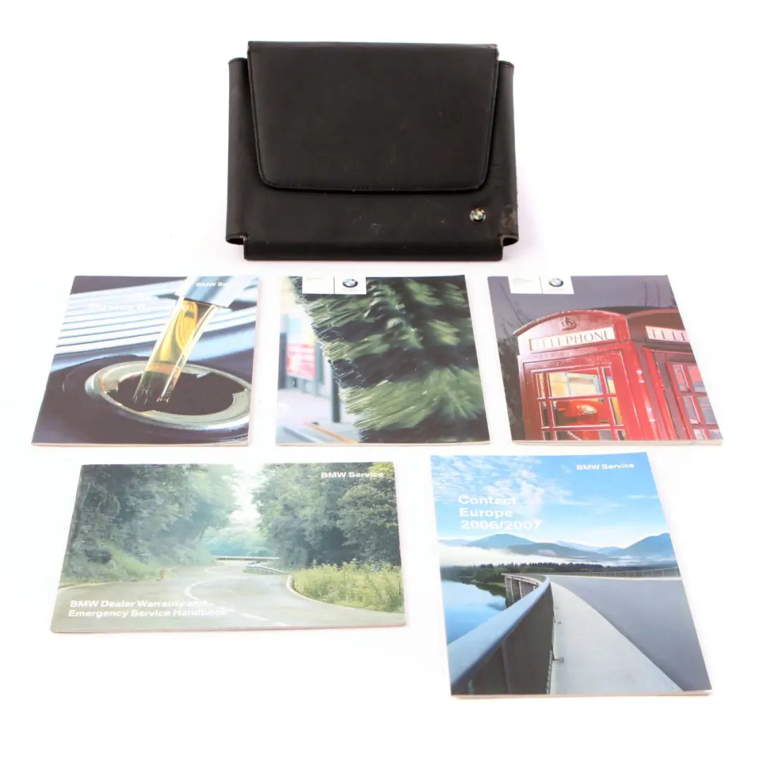 BMW 5 E60 E61 Service Book Booklet Case Pouch Wallet - SKU 0012182 - Part number 0012182