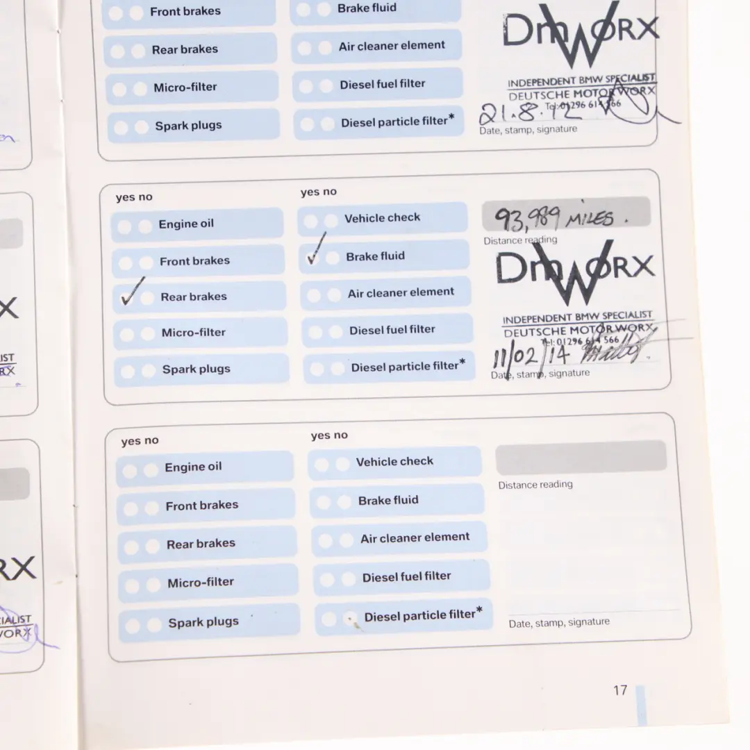 BMW E87 Service Booklet Owner's Handbook Case Pouch Wallet - SKU 0012853-1 - Part number 0012853