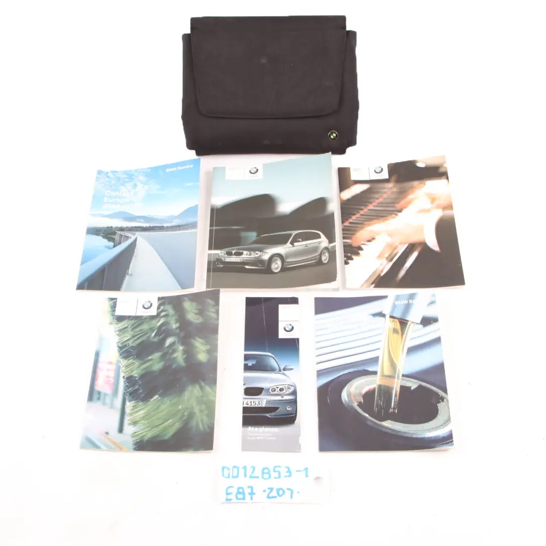 BMW E87 Service Booklet Owner's Handbook Case Pouch Wallet - SKU 0012853-1 - Part number 0012853