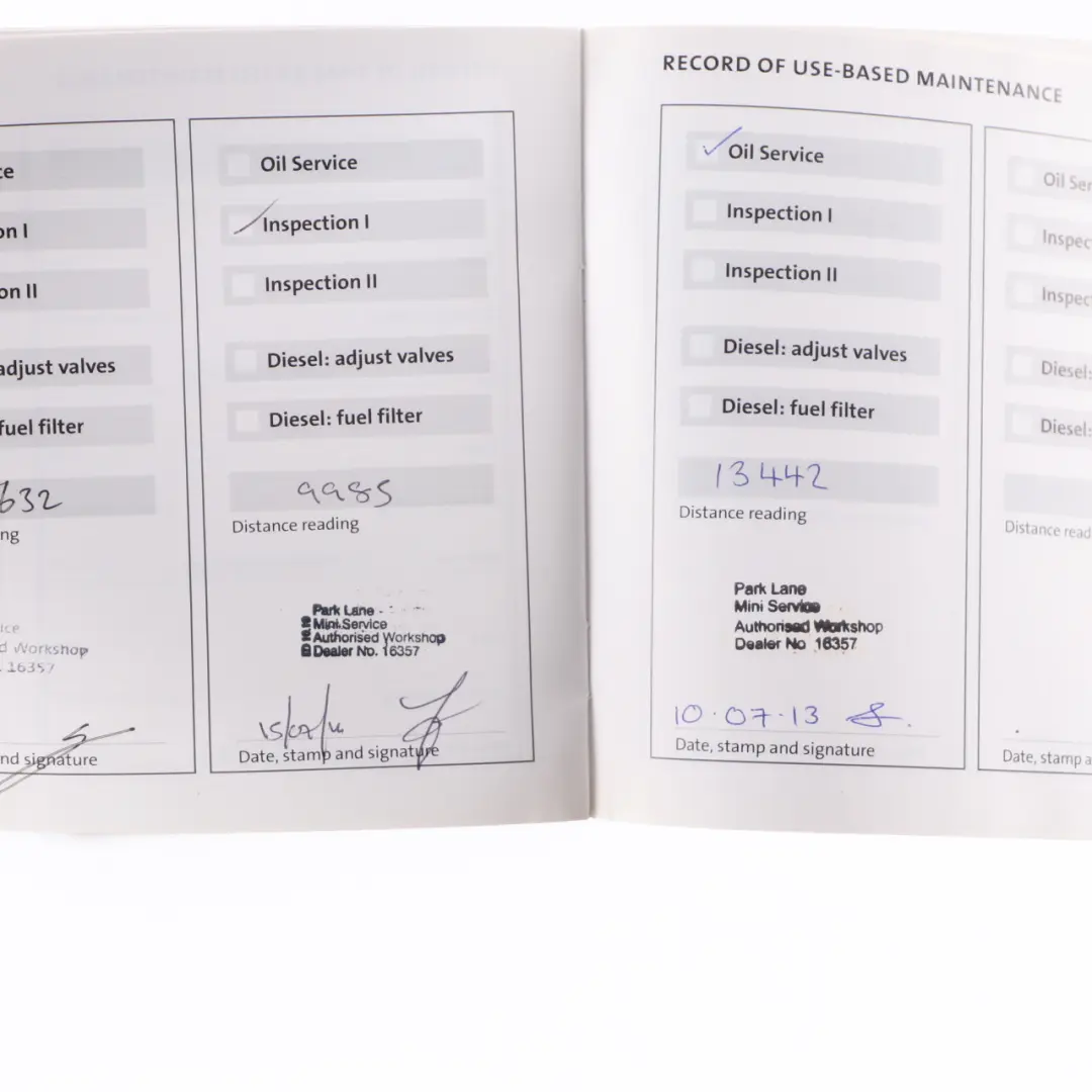 Mini R50 R53 Service Booklet Owner's Handbook Pouch Case Wallet Set - SKU 0012939-2 - Part number 0012939