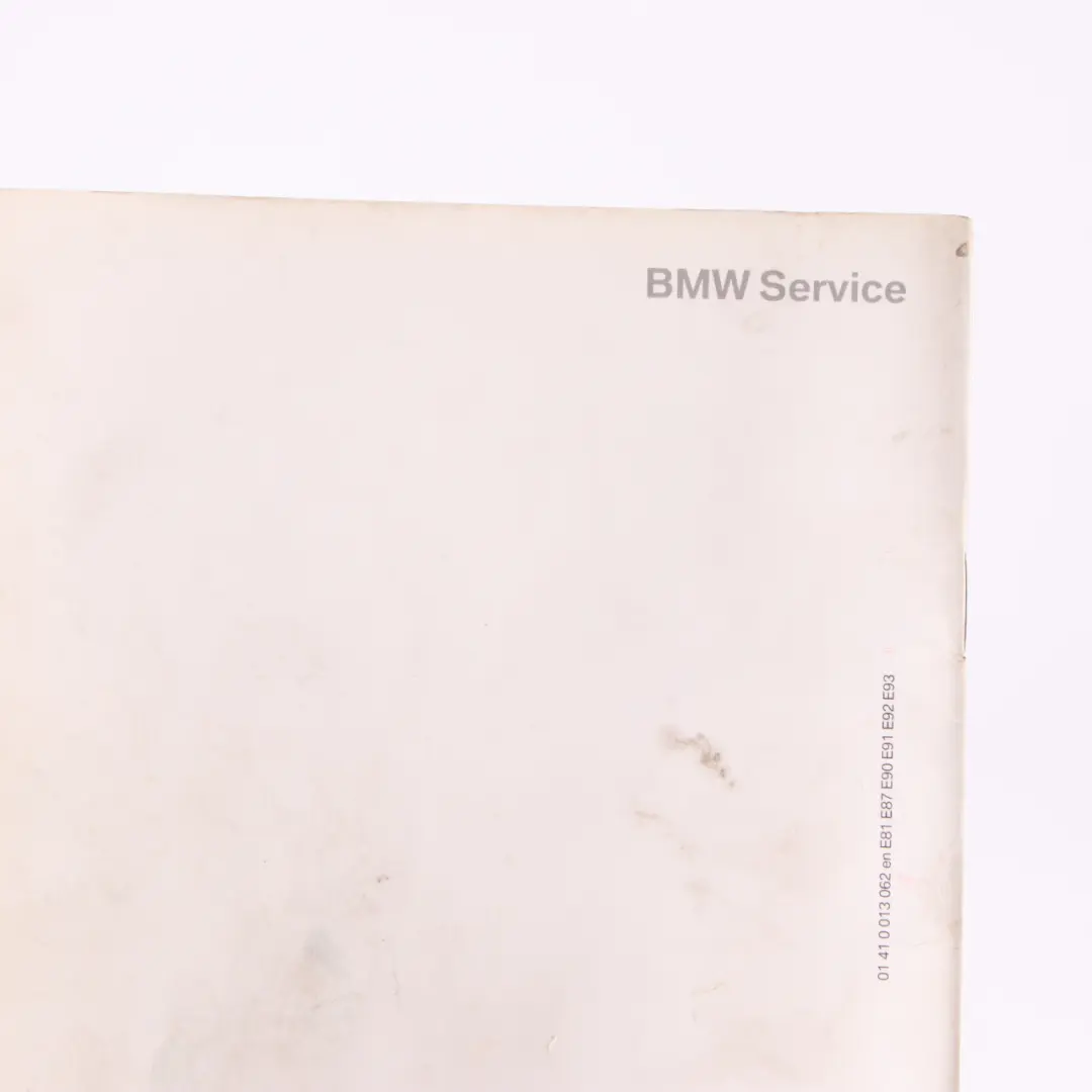 Service Booklet BMW E81 E87 E90 E91 E92 Service Book to with Part number 0013062 Service Booklet BMW E81 E87 E90 E91 E92 Service Book - SKU 0013062-3 - Part number 0013062