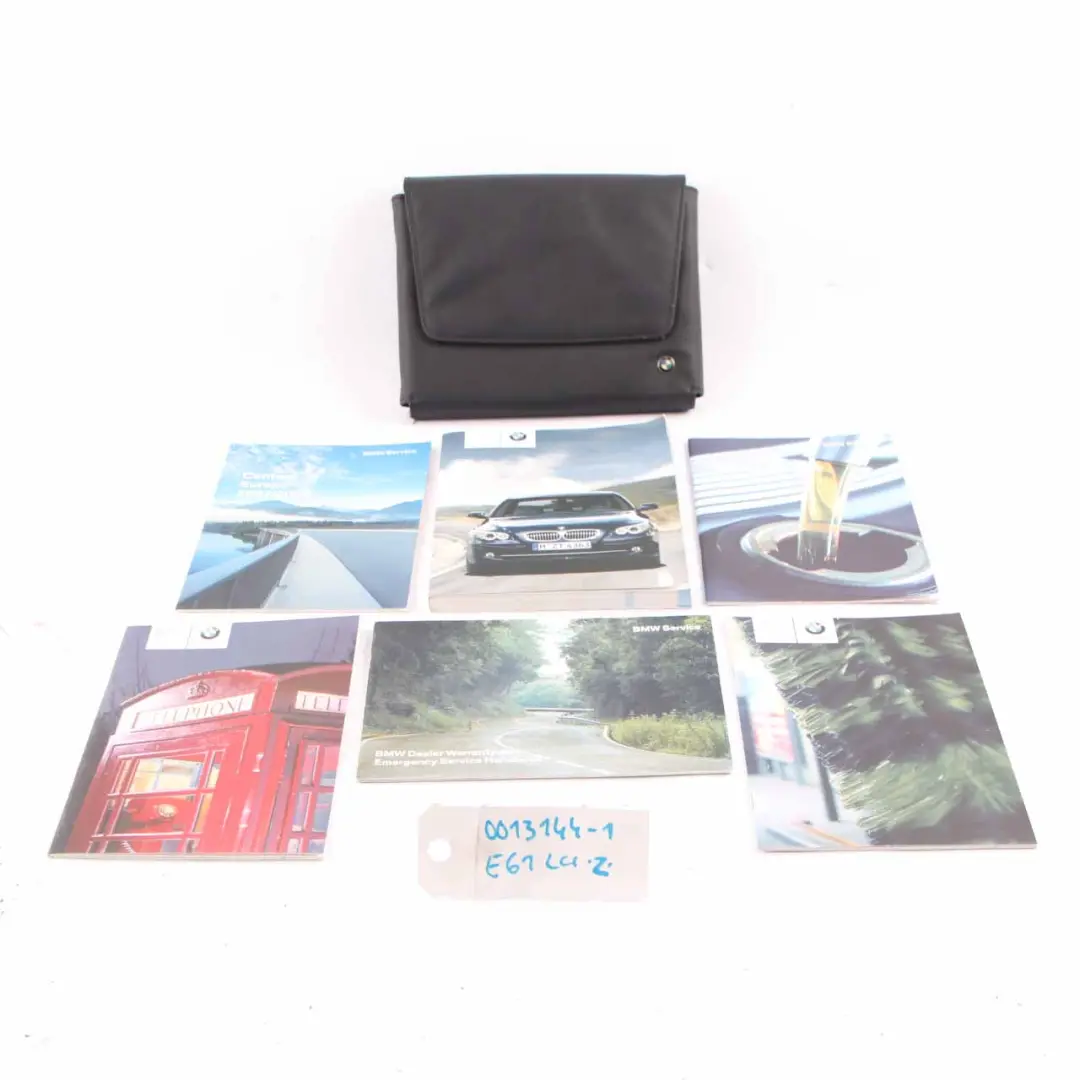 BMW E60 E61 LCI Owner's Handbook Service Booklet Book Case Wallet Set - SKU 0013144-2 - Part number 0013144
