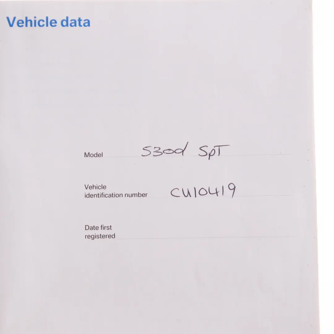 BMW E60 E61 LCI Owner's Handbook Service Booklet Book Case Wallet Set - SKU 0013144-2 - Part number 0013144