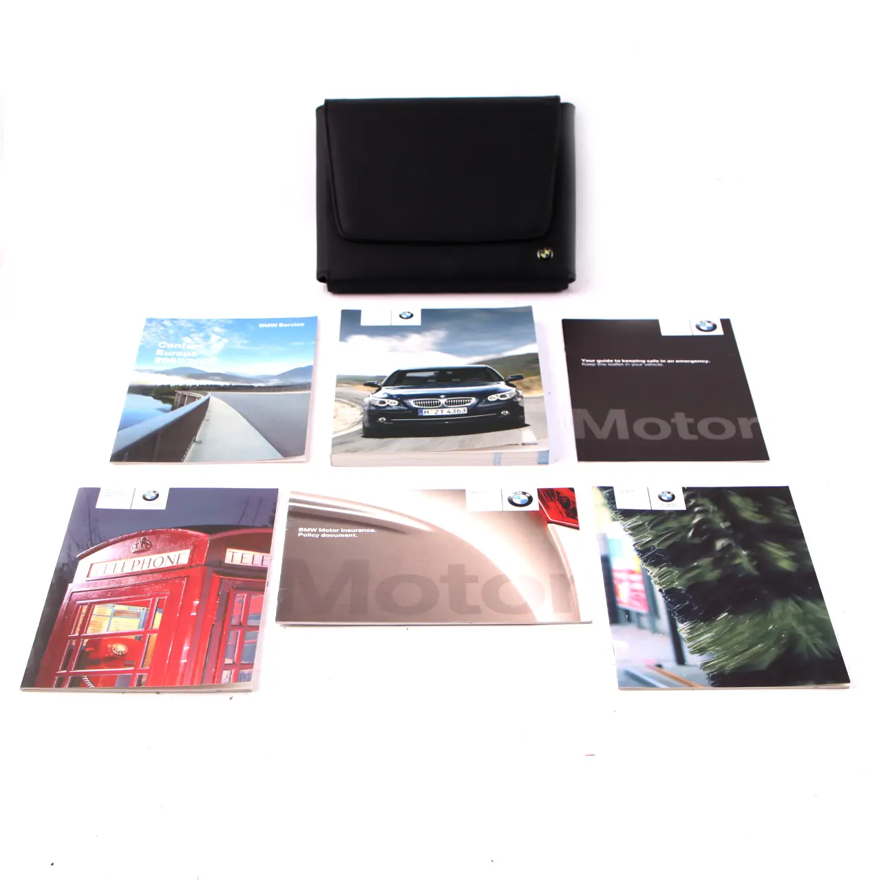 BMW 5 Series E60 E61 LCI Owner's Handbook Book Case Wallet Set 0013144