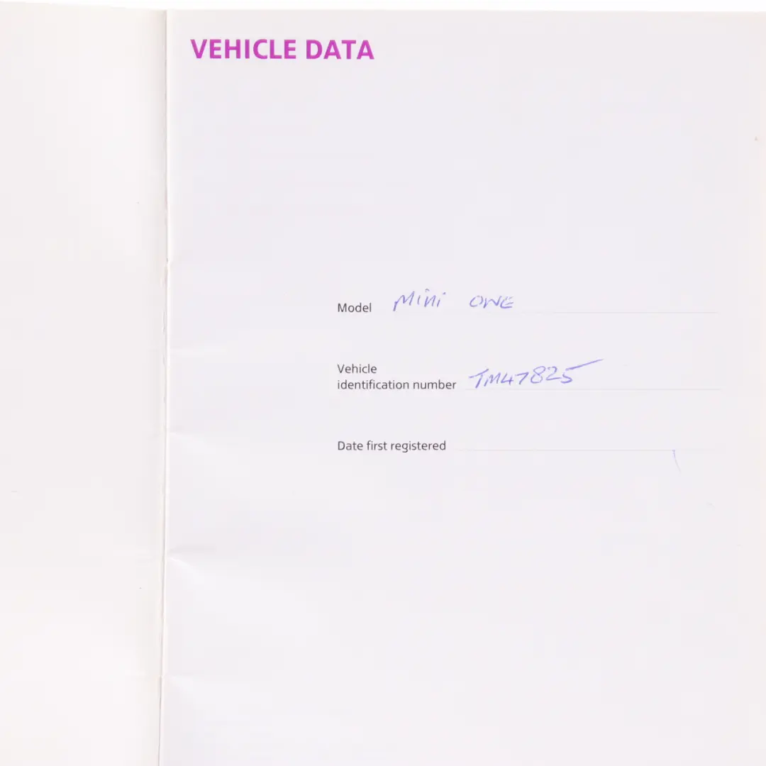 Service Booklet Owner's Handbook Book Wallet Case Set to Mini Cooper R55 R56 with Part number 0013998 Mini Cooper R55 R56 Service Booklet Owner's Handbook Book Wallet Case Set - SKU 0013998 - Part number 0013998
