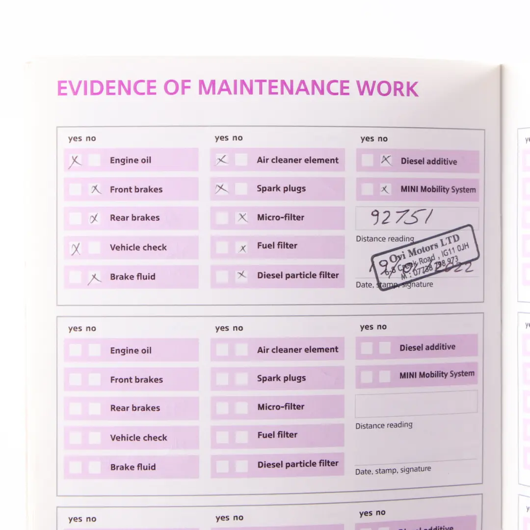Service Booklet Owner's Handbook Book Wallet Case Set to Mini Cooper R55 R56 with Part number 0013998 Mini Cooper R55 R56 Service Booklet Owner's Handbook Book Wallet Case Set - SKU 0013998 - Part number 0013998