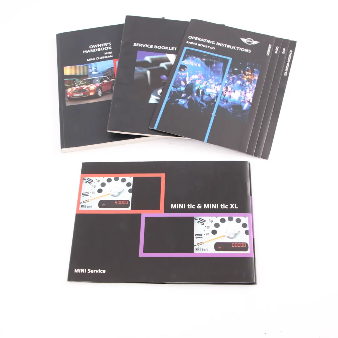 Mini Cooper R55 R56 Service Booklet Owner's Handbook Book Wallet Case Set - SKU 0013998 - Part number 0013998