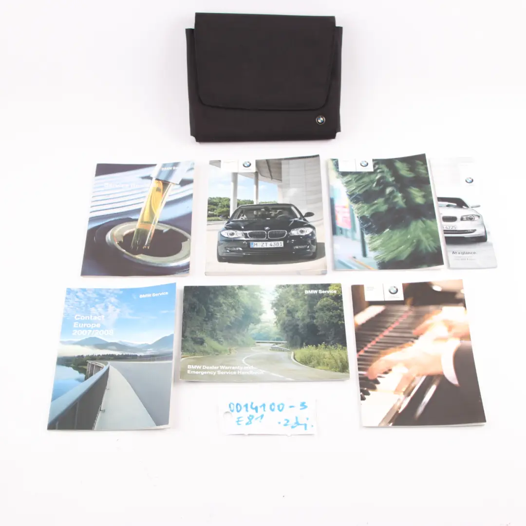 Service Booklet Owner's Handbook Manual Pouch Case Wallet to BMW E81 E87 LCI with Part number 0014100 BMW E81 E87 LCI Service Booklet Owner's Handbook Manual Pouch Case Wallet - SKU 0014100-3 - Part number 0014100