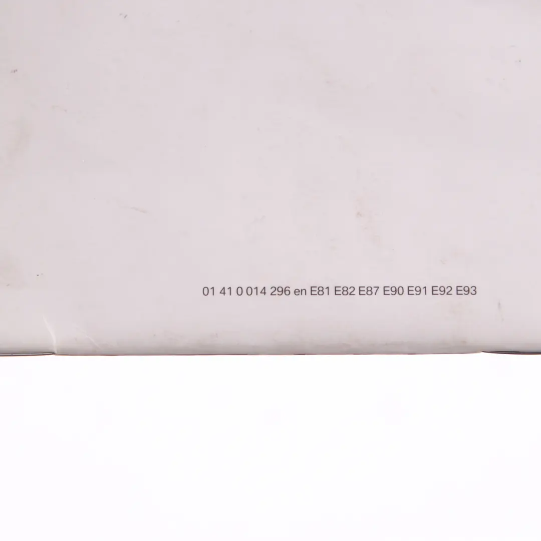 BMW E87 E90 Service Booklet Book 09/2007-09/2008 - SKU 0014296-1 - Part number 0014296