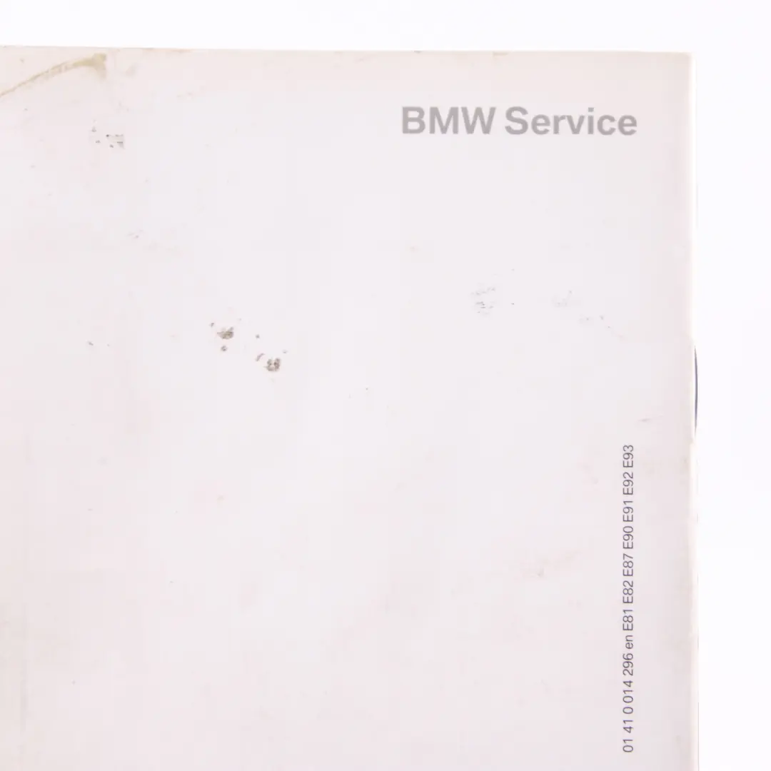 Service Booklet Book 09/2007-09/2008 to BMW E87 E90 with Part number 0014296 BMW E87 E90 Service Booklet Book 09/2007-09/2008 - SKU 0014296-1 - Part number 0014296