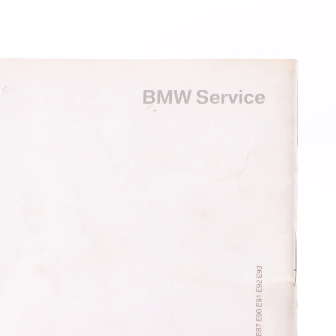 BMW E87 E90 Service Booklet Inspection Service Book 09/2007-09/2008 - SKU 0014296-2 - Part number 0014296