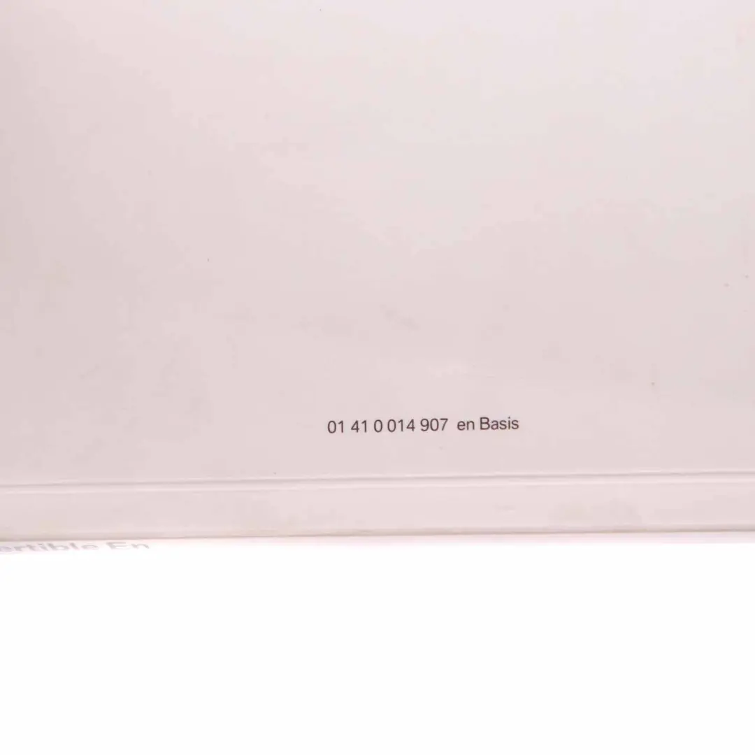 BMW E82 E88 Owner's Handbook Book Set Case Pouch - SKU 0014907-2 - Part number 0014907