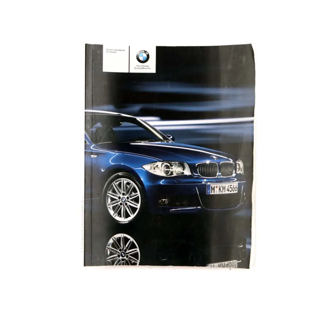 BMW E82 E88 Owner's Handbook Book Set Case Pouch - SKU 0014907 - Part number 0014907