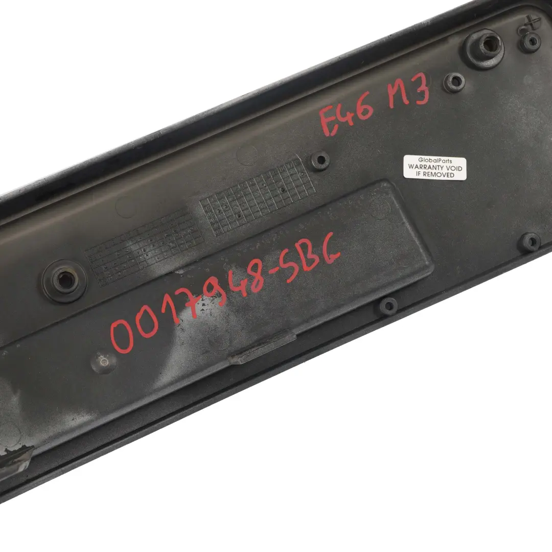 BMW E46 M3 Paraurti Anteriore Base Targa Silbergrau Grigio Argento A08 2694725 - SKU 0017948-SBG - Numero di parte 0017948