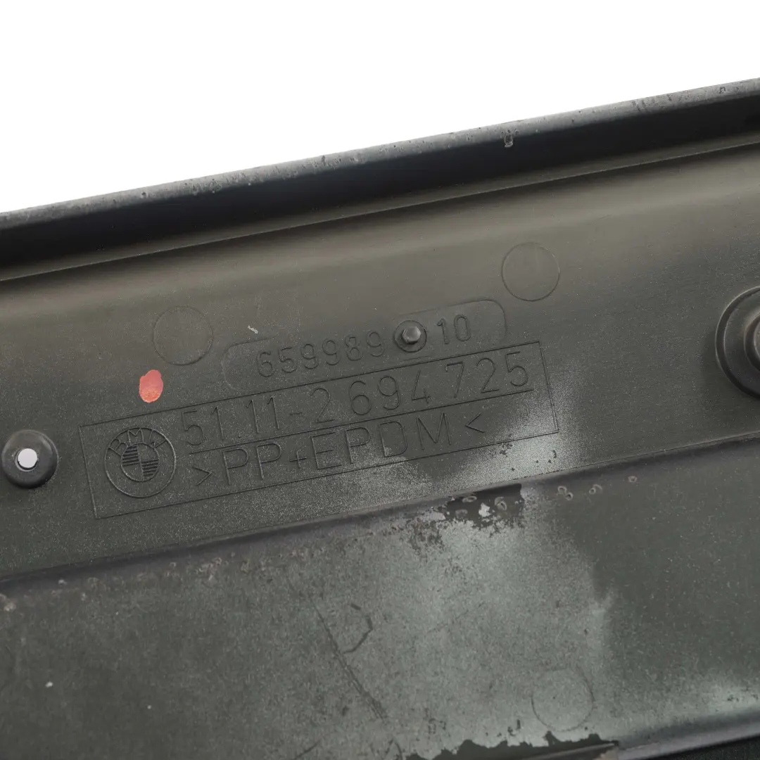 BMW E46 M3 Nummernschild Träger Unterlage Kennzeichen Silbergrau Metallic A08 - SKU 0017948-SBG - Teilenummer 0017948