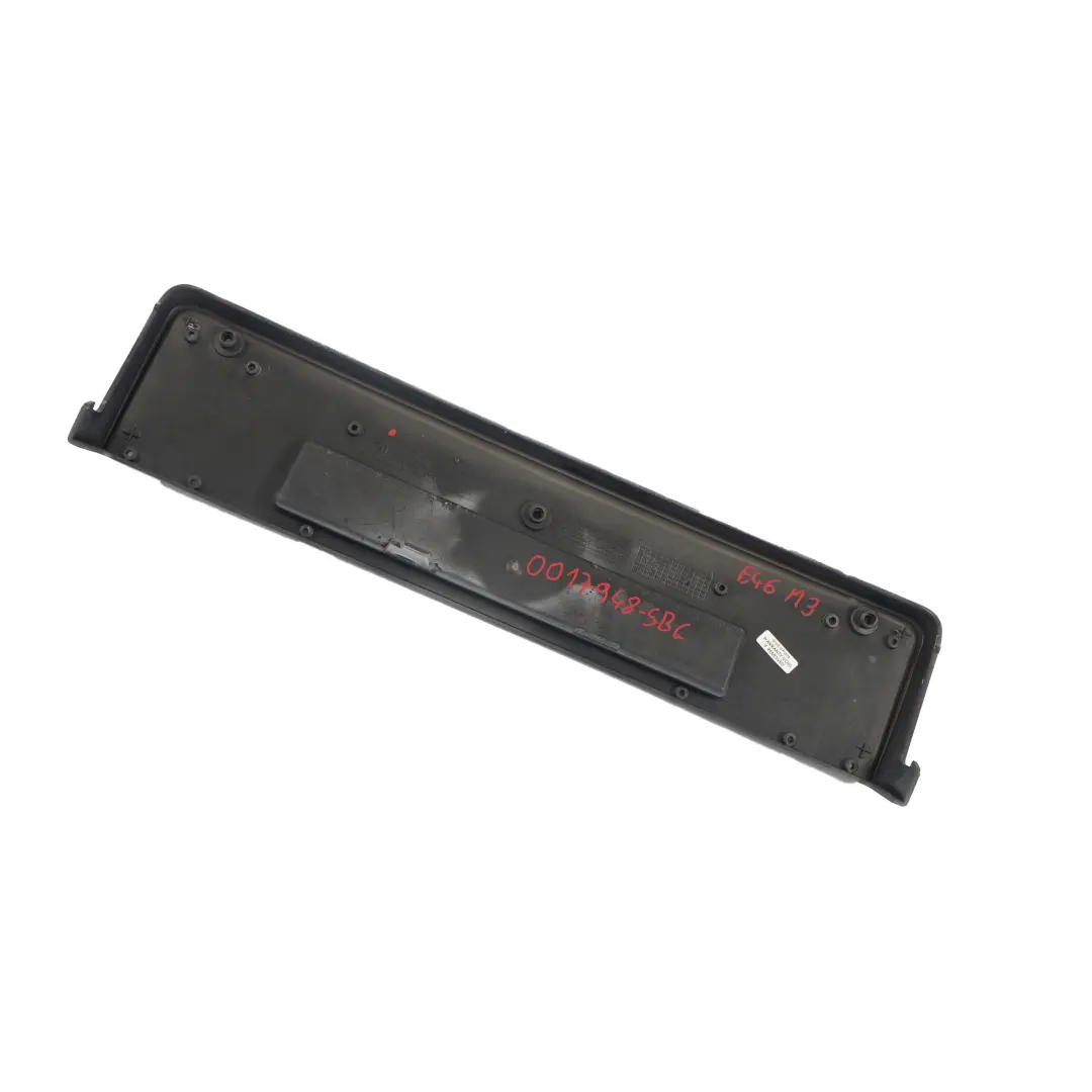 BMW E46 M3 Front Bumper Licence Plate Base Silbergrau Silver Grey A08 2694725 - SKU 0017948-SBG - Part number 0017948