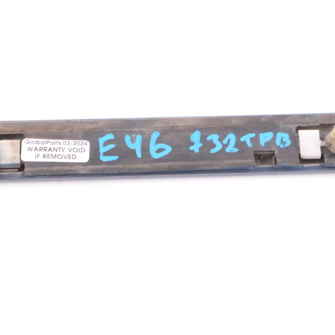 BMW E46 M3 Cabrio Quarter Panel Moulding Right Rear O/S Topaz Blue 364 2694732 - SKU 0020795-TPB - Part number 0020795