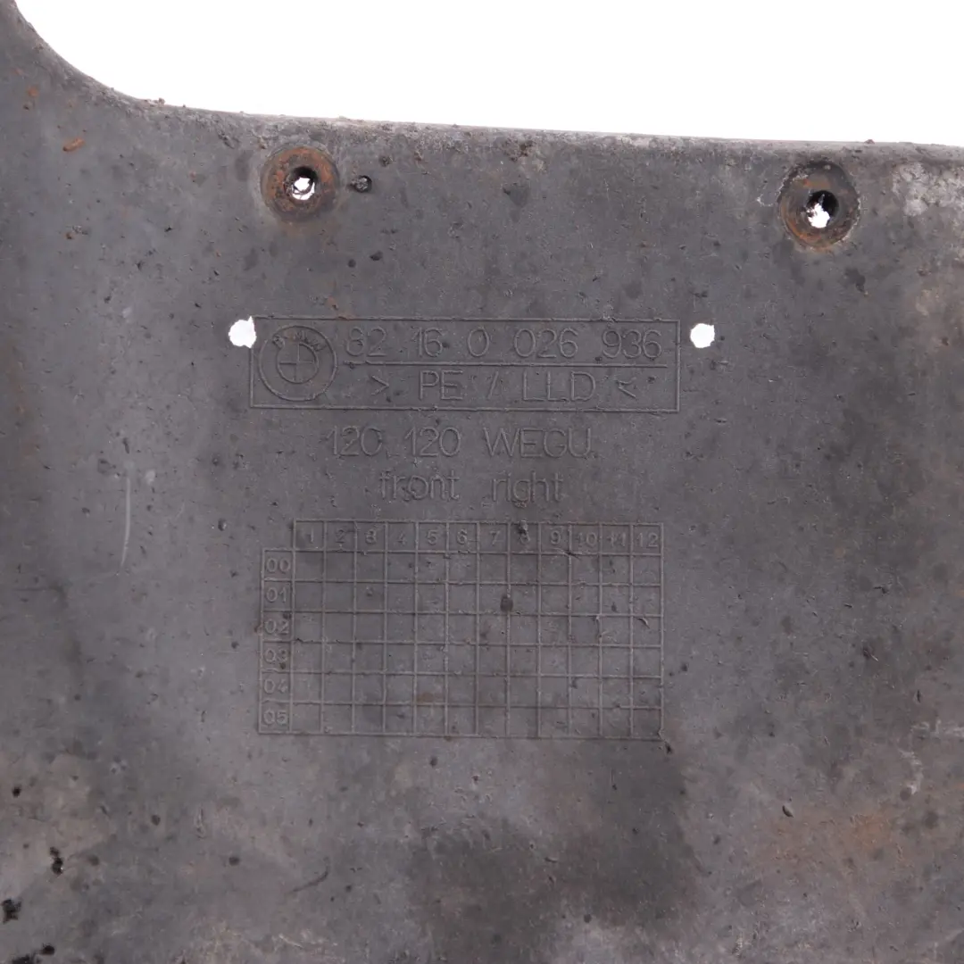 BMW X5 E53 Mud Flaps Mudflap Covering Panel Set Front Rear 00 0026936 - SKU 26930 - Part number 0026930