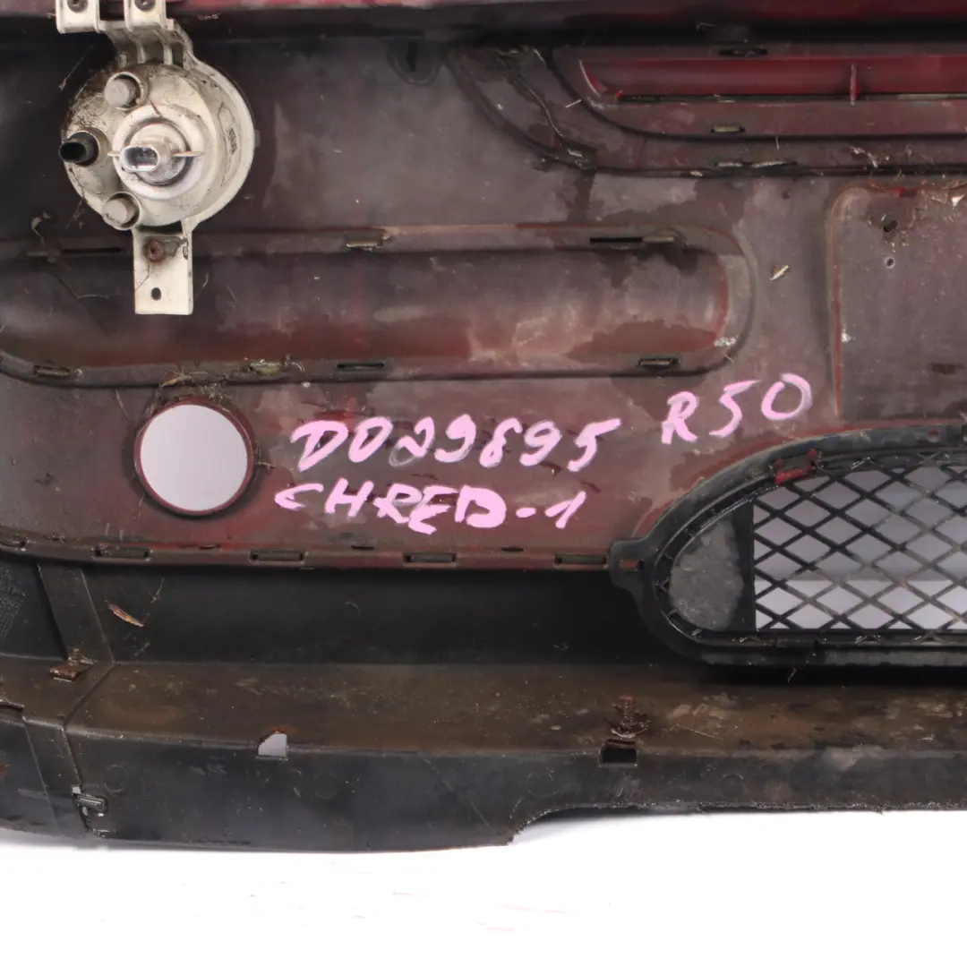Complete Front Bumper Panel Chili Red - 851 to Mini Cooper R50 with Part number 0029895 Mini Cooper R50 Complete Front Bumper Panel Chili Red - 851 - SKU 0029895-CHRED1 - Part number 0029895