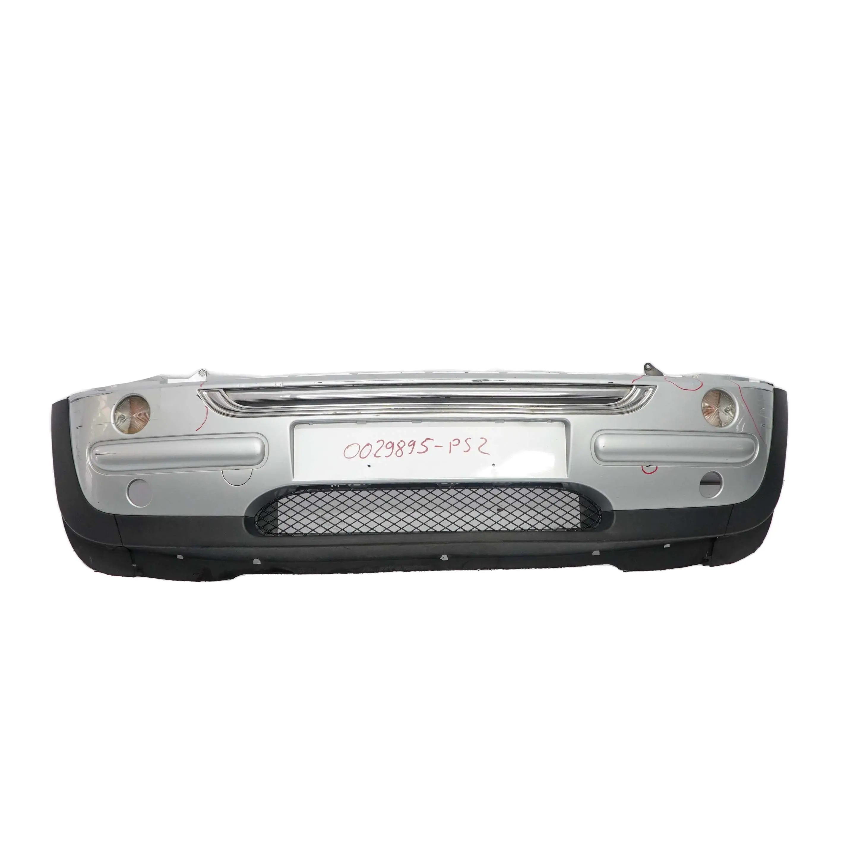 Mini Cooper R50 Paraurti Davanti Puro Argento Metallizzato -