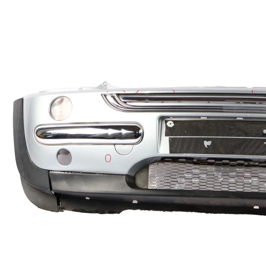 Complete Front Bumper Panel Pure Silver Metallic - 900 to Mini Cooper R50 with Part number 0029895 Mini Cooper R50 Complete Front Bumper Panel Pure Silver Metallic - 900 - SKU 0029895-PS3 - Part number 0029895