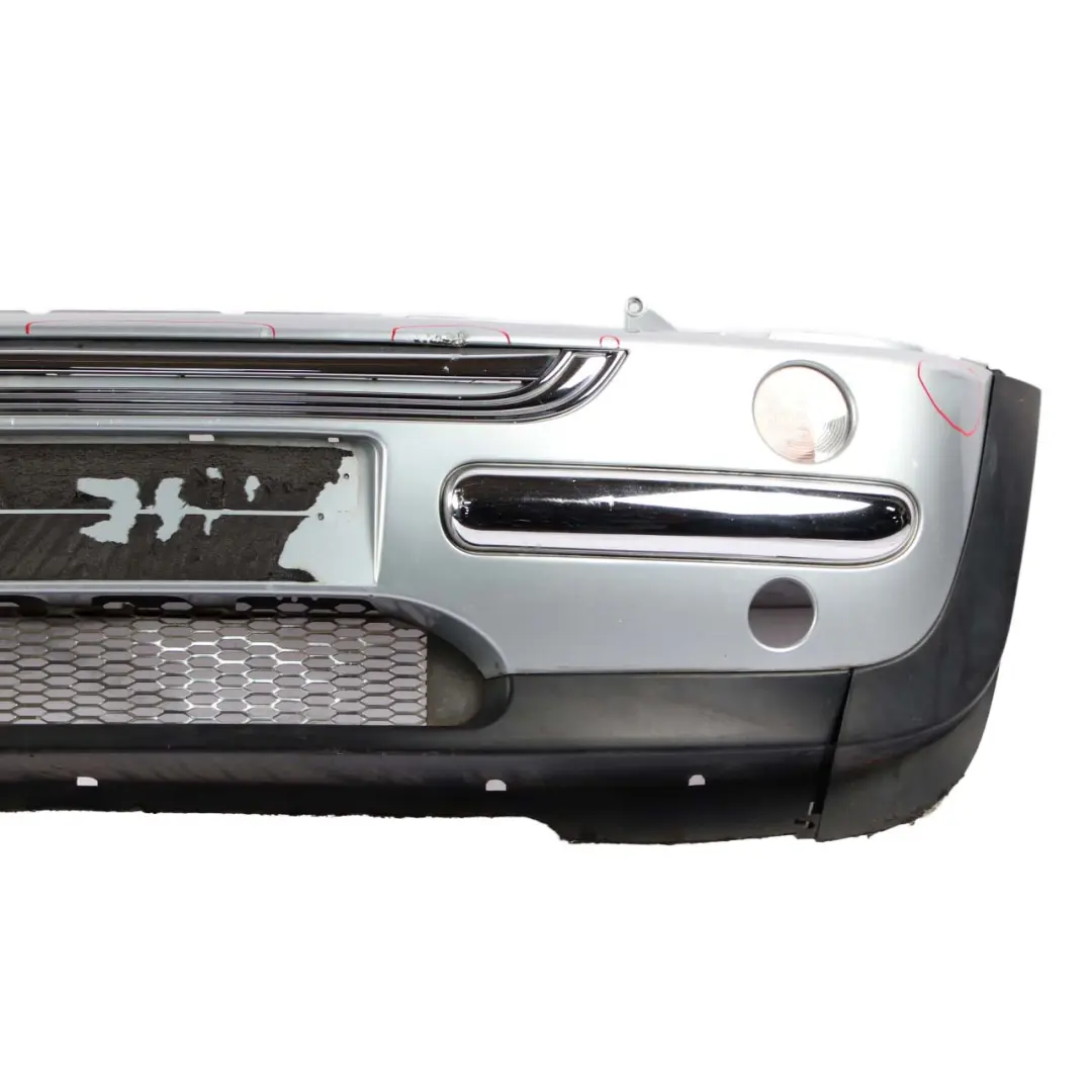 Complete Front Bumper Panel Pure Silver Metallic - 900 to Mini Cooper R50 with Part number 0029895 Mini Cooper R50 Complete Front Bumper Panel Pure Silver Metallic - 900 - SKU 0029895-PS3 - Part number 0029895
