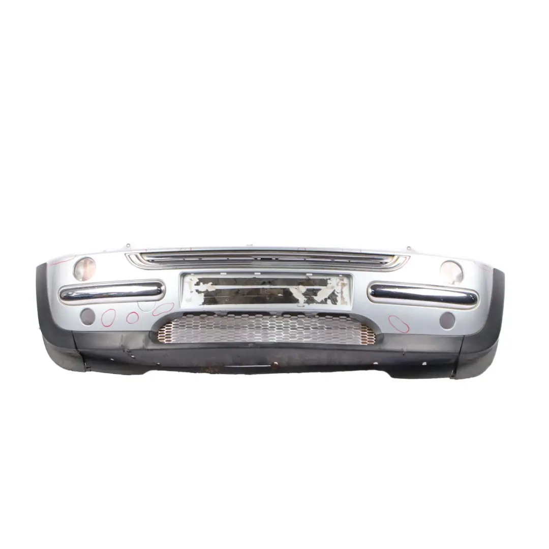 Complete Front Bumper Panel Pure Silver Metallic - 900 to Mini R50 with Part number 0029895 Mini R50 Complete Front Bumper Panel Pure Silver Metallic - 900 - SKU 0029895-PS7 - Part number 0029895