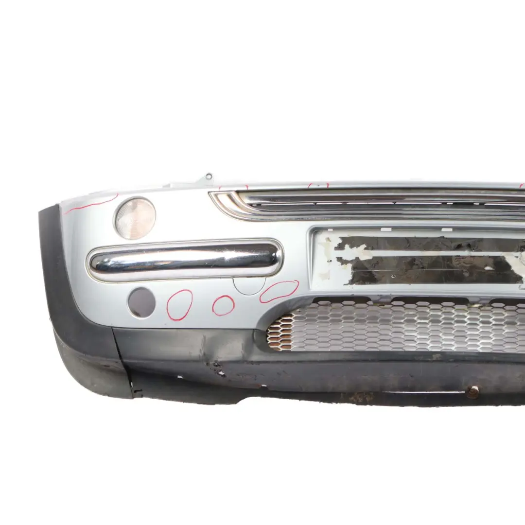 Complete Front Bumper Panel Pure Silver Metallic - 900 to Mini R50 with Part number 0029895 Mini R50 Complete Front Bumper Panel Pure Silver Metallic - 900 - SKU 0029895-PS7 - Part number 0029895