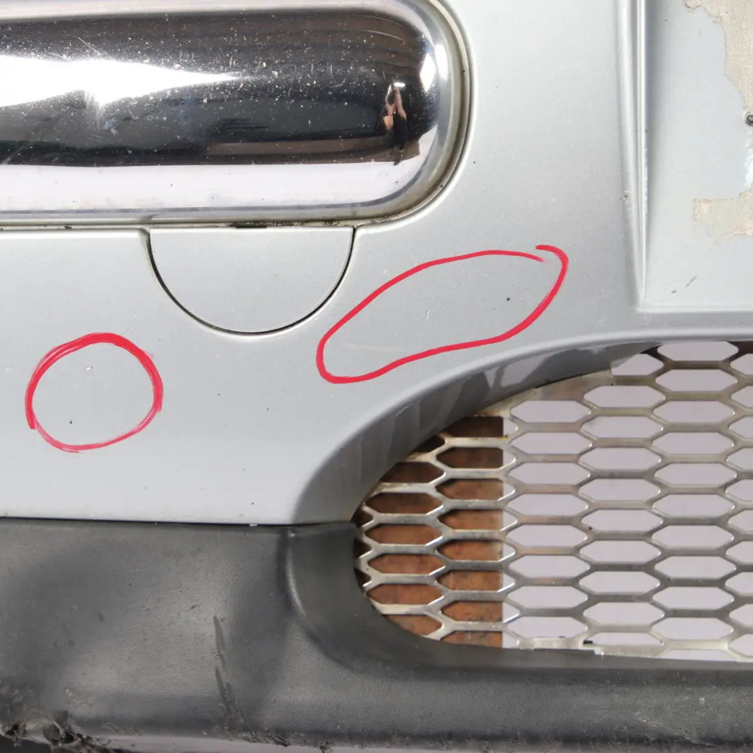 Complete Front Bumper Panel Pure Silver Metallic - 900 to Mini R50 with Part number 0029895 Mini R50 Complete Front Bumper Panel Pure Silver Metallic - 900 - SKU 0029895-PS7 - Part number 0029895