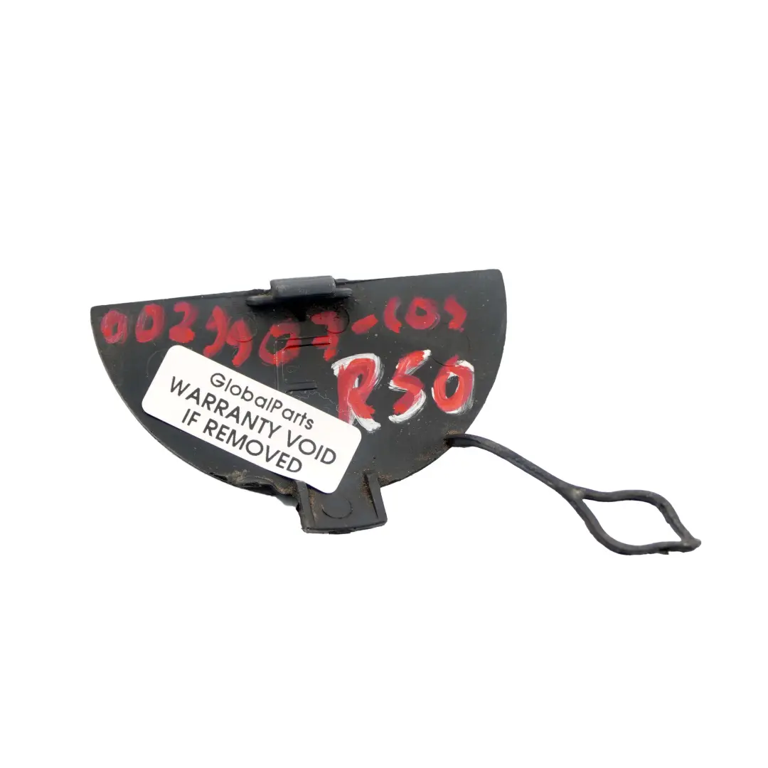 Front Bumper Towing Eye Cover Cosmosschwarz Black 303 to Mini One Cooper R50 1 with Part number 0029907 Mini One Cooper R50 1 Front Bumper Towing Eye Cover Cosmosschwarz Black 303 - SKU 0029907-COS1 - Part number 0029907