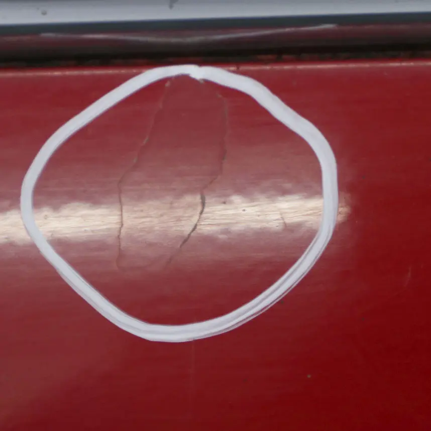 Mini R50 Rear Bumper Trim Panel Covering Chili Red - 851 - SKU 0029925-CHRED1 - Part number 0029925