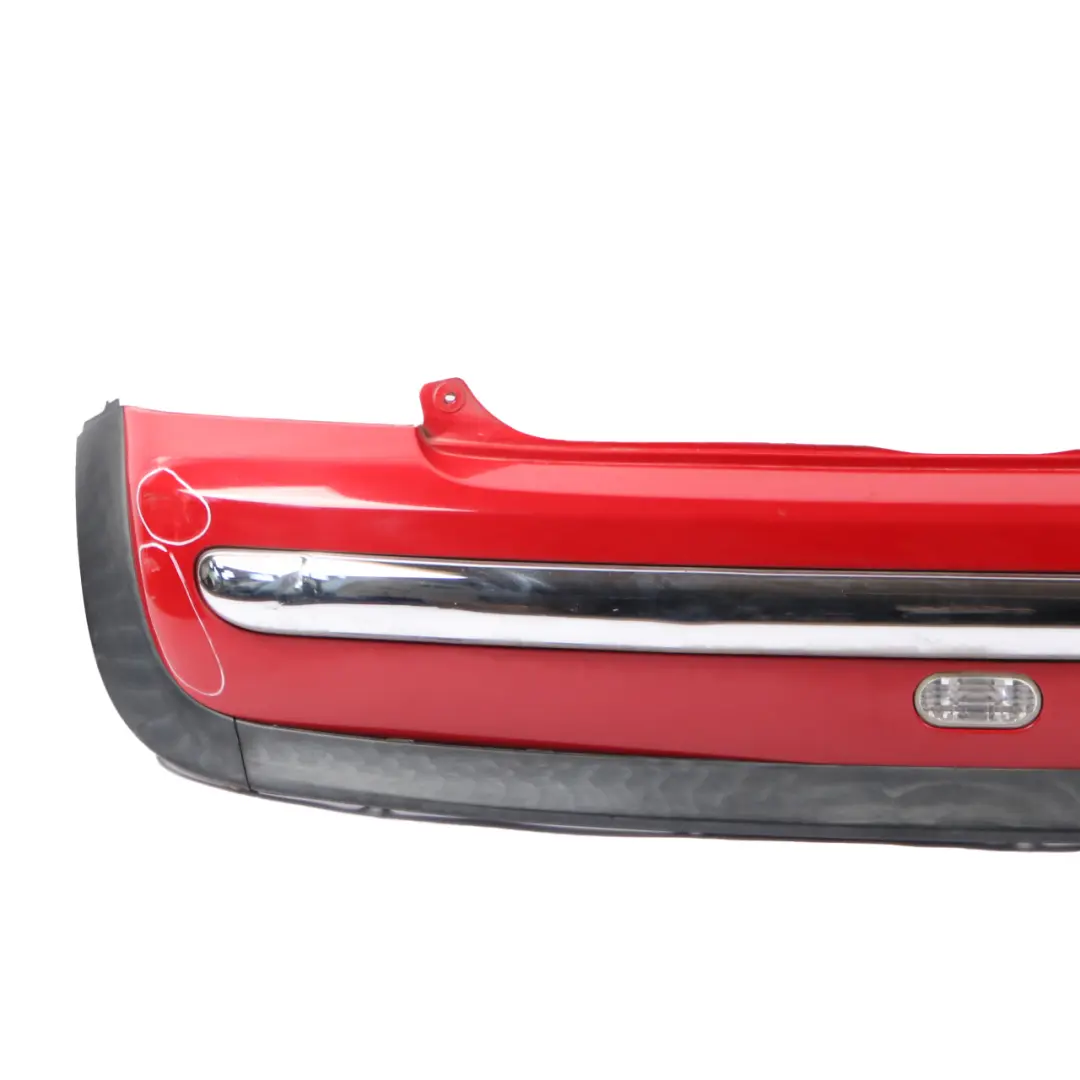 Bumper Panel Chrome Chili Red - 851 to Mini Cooper One R50 Rear with Part number 0029925 Mini Cooper One R50 Rear Bumper Panel Chrome Chili Red - 851 - SKU 0029925-CHRED - Part number 0029925